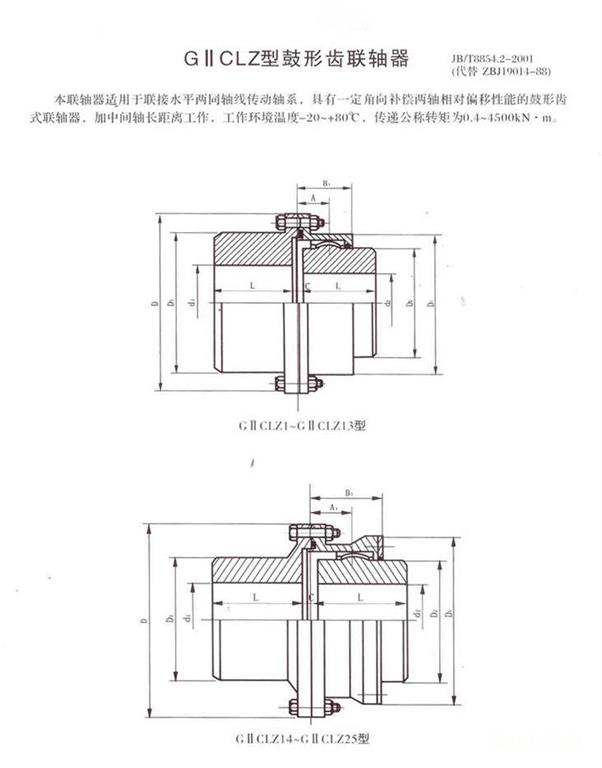 鼓形齿联轴器